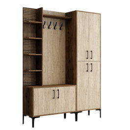 Hanah Home Viyana D - Walnut, Travertine